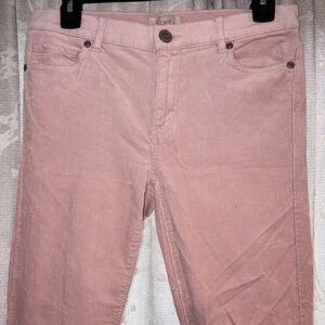 LOFT Women's Soft Pink Straight Leg corduroys